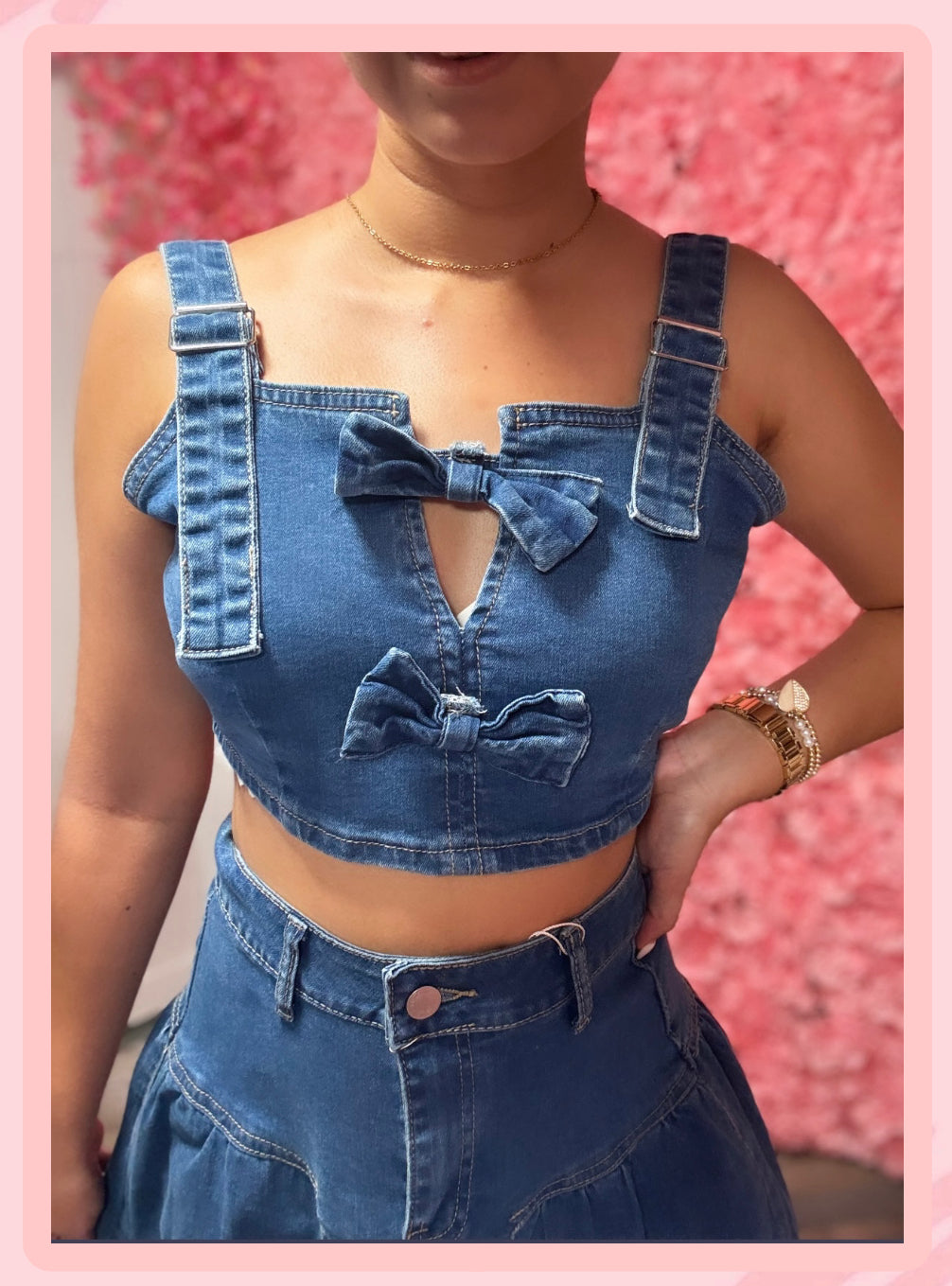 Coquette Denim Set