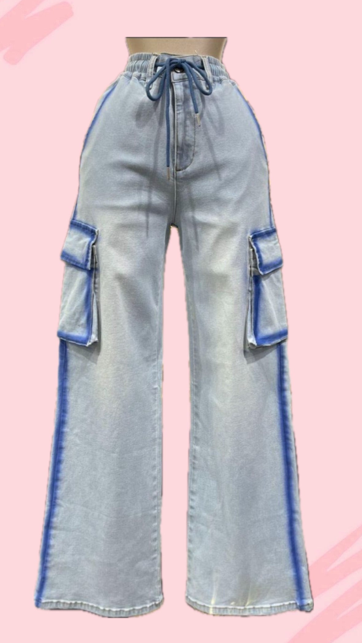 Blue Cargo Jeans