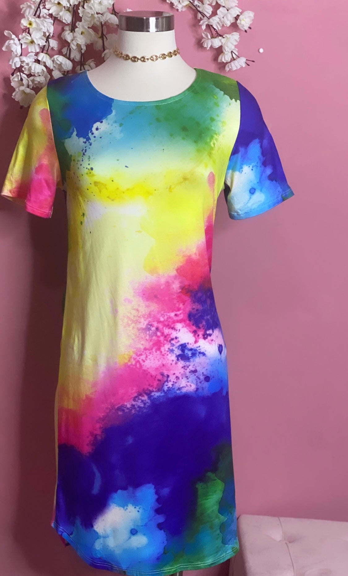 Tie Dye Multi Dress