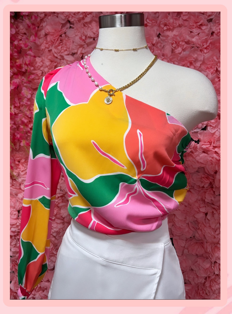 Colors One Shoulder Top