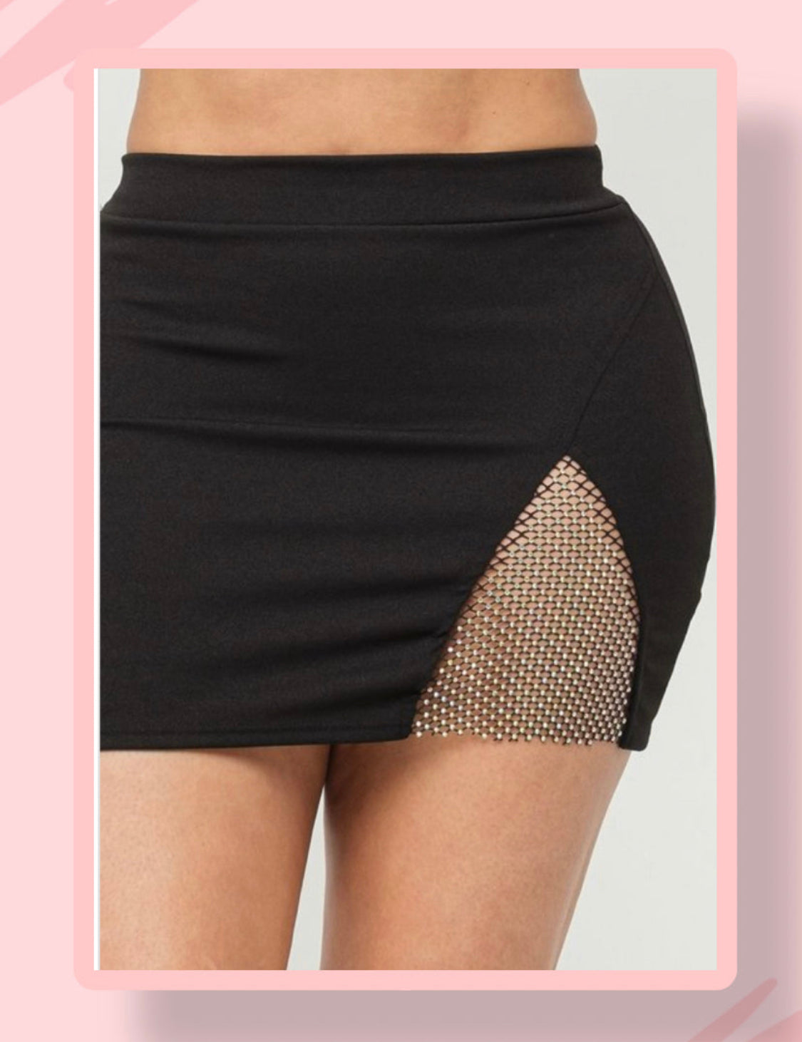 BLACK MINI SKIRT