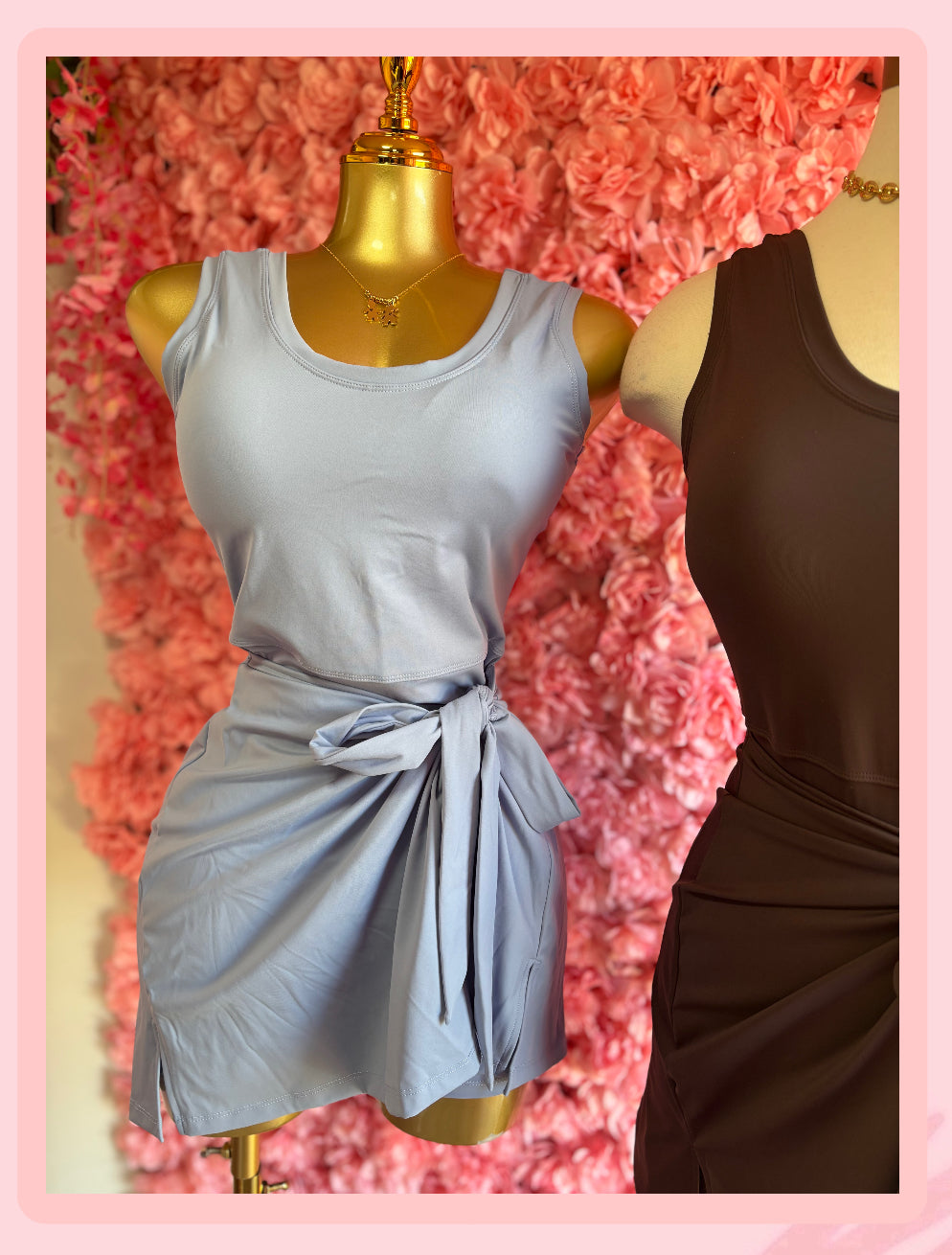 Baby Blue Skort Romper