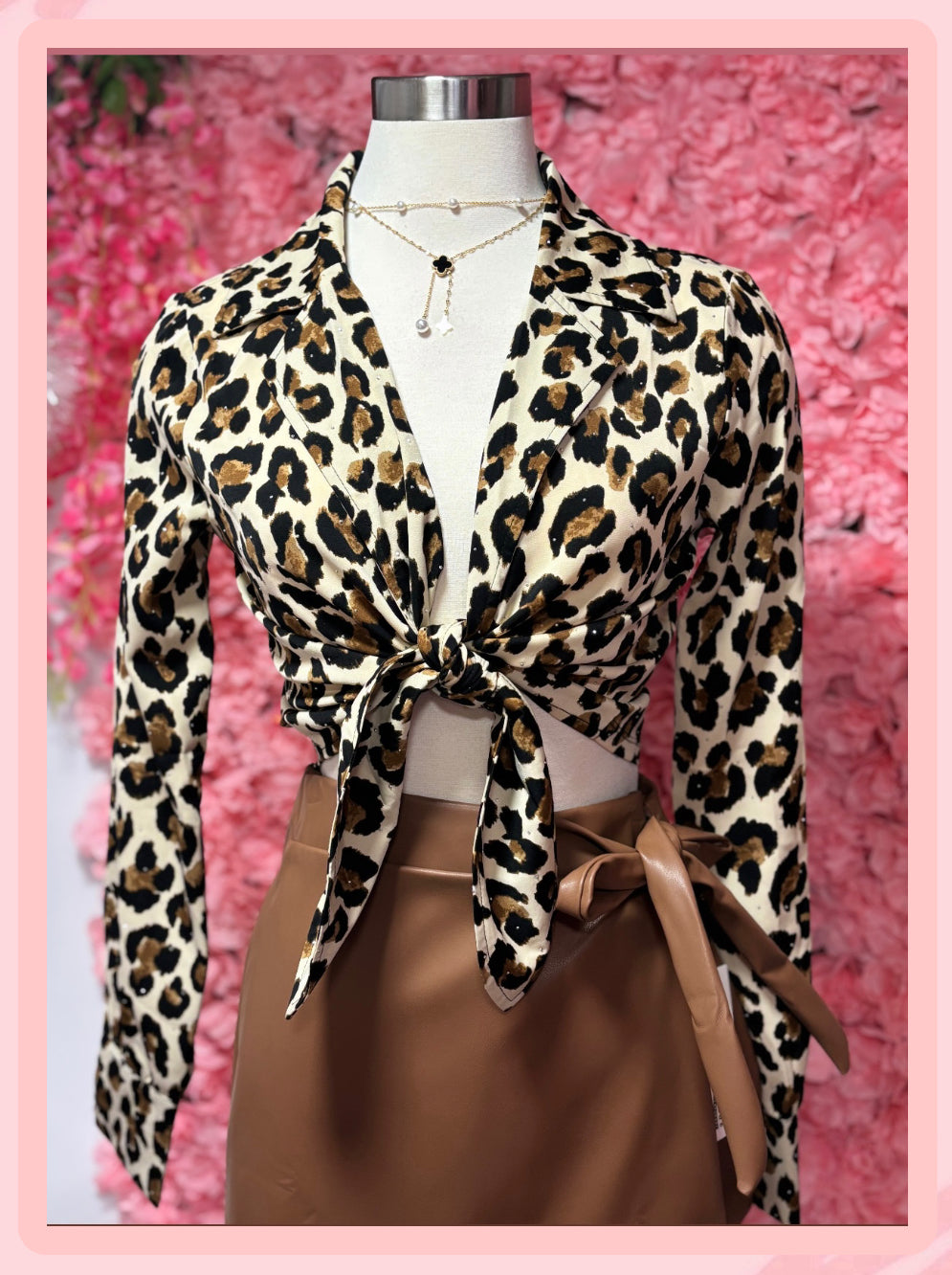 Animal Print Crop Top