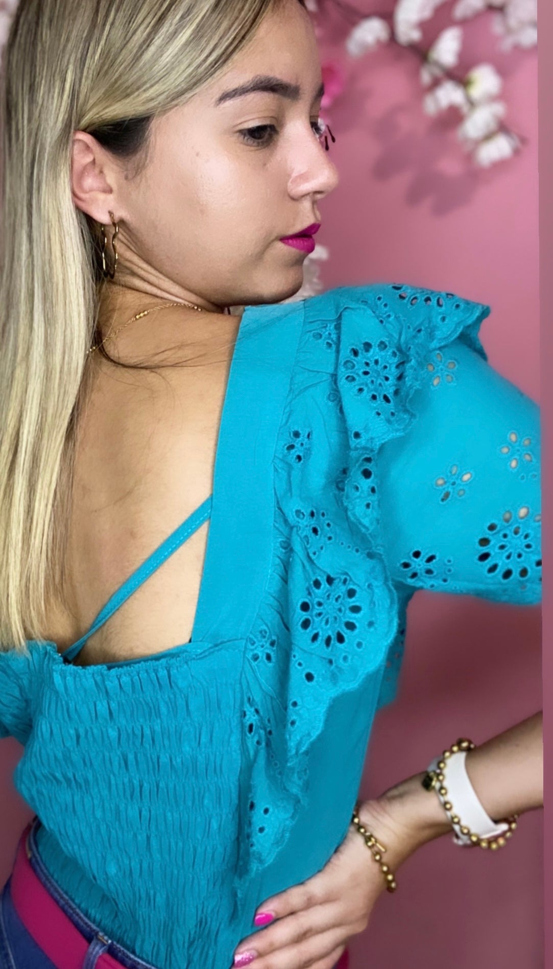 Blue Teal Top