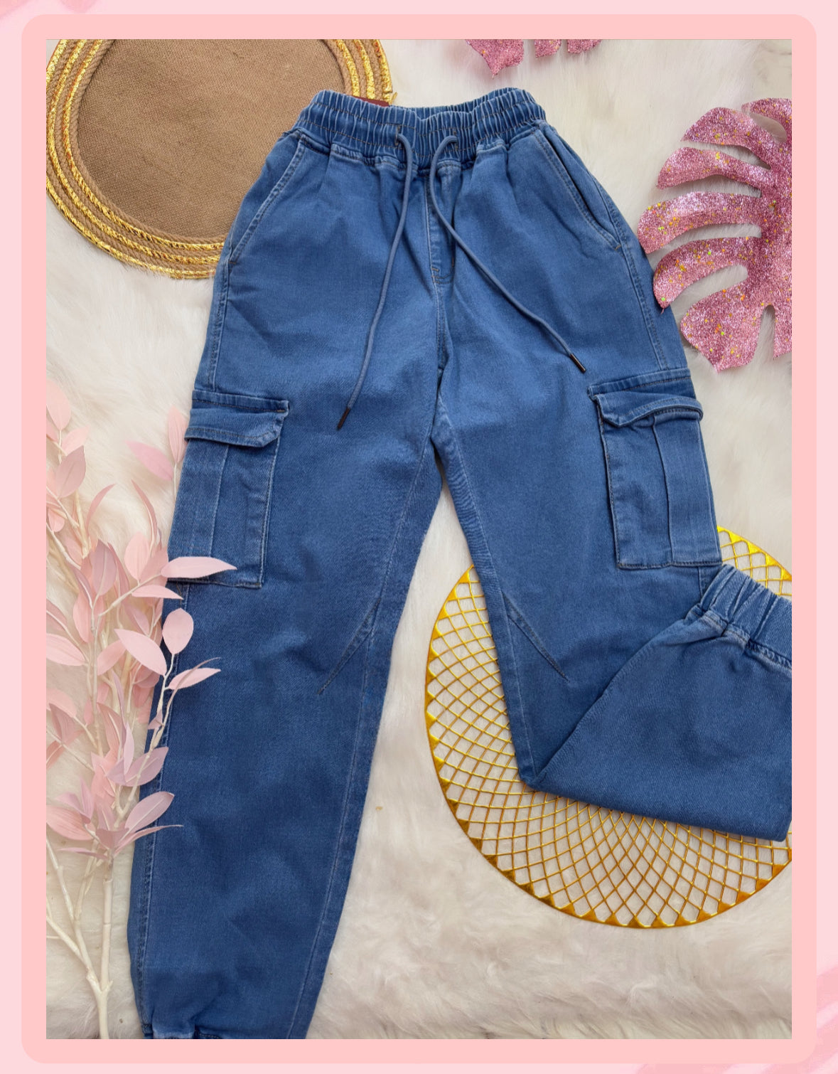 Médium Denim Jogger Jeans