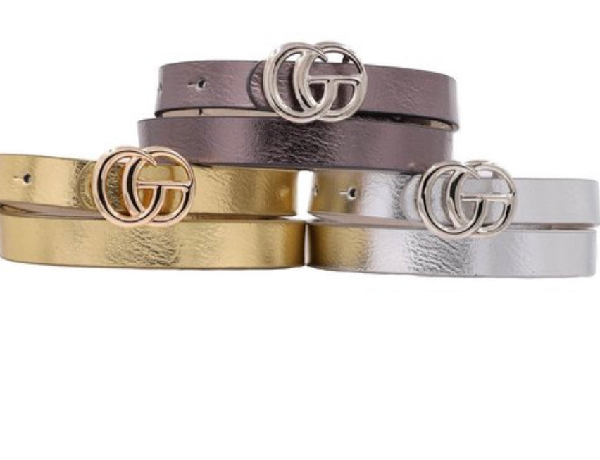 Gold, Pewter, Silver Belts