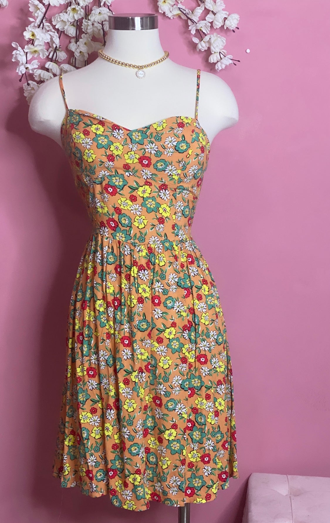 Orange Multi Dress