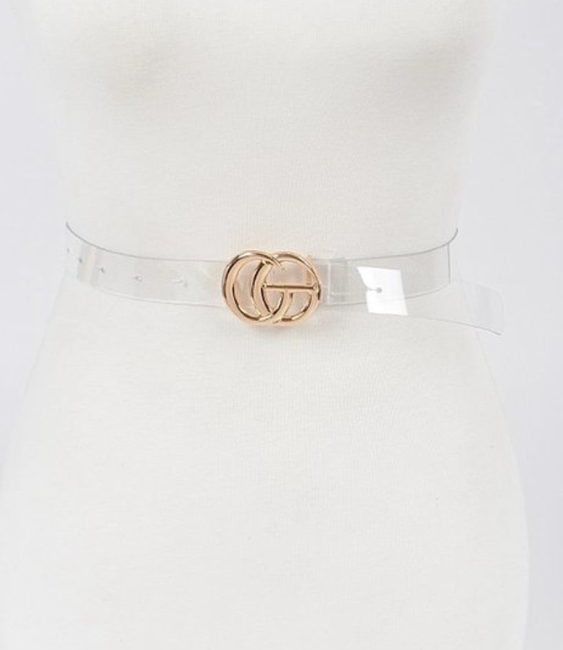 Clear Gold G Belt