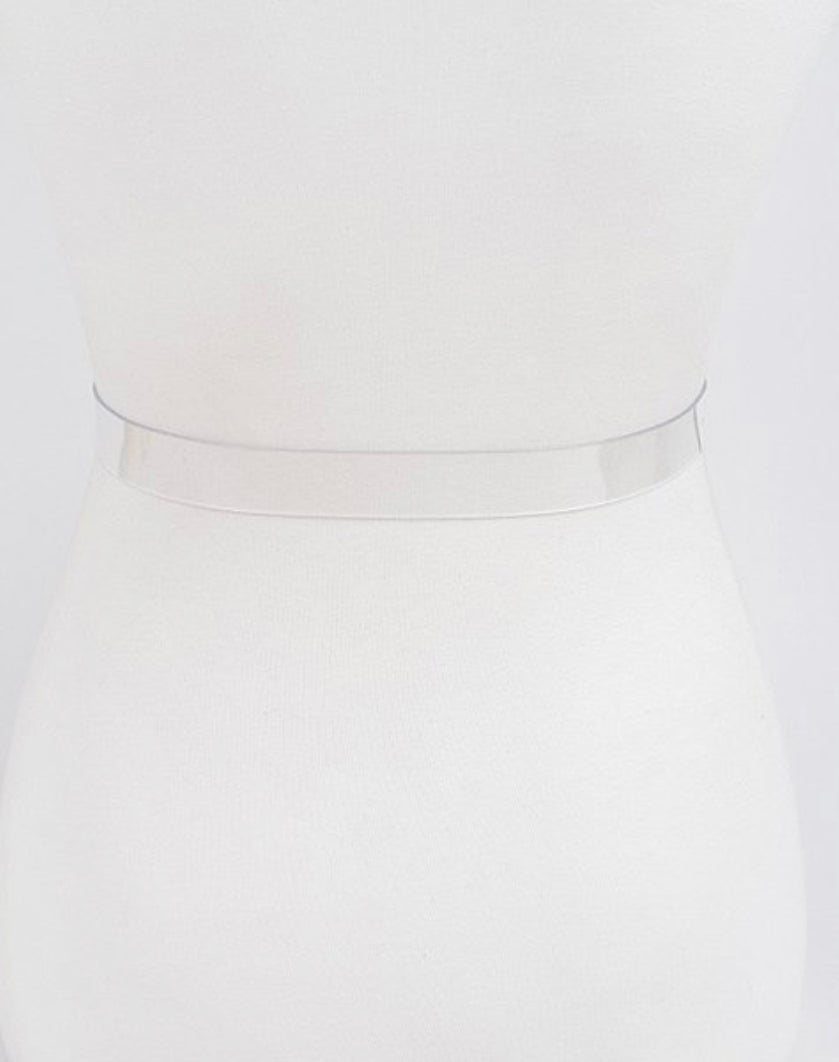 Clear Silver G Belt