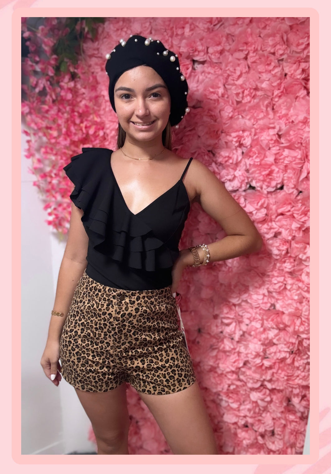 Animal print short
