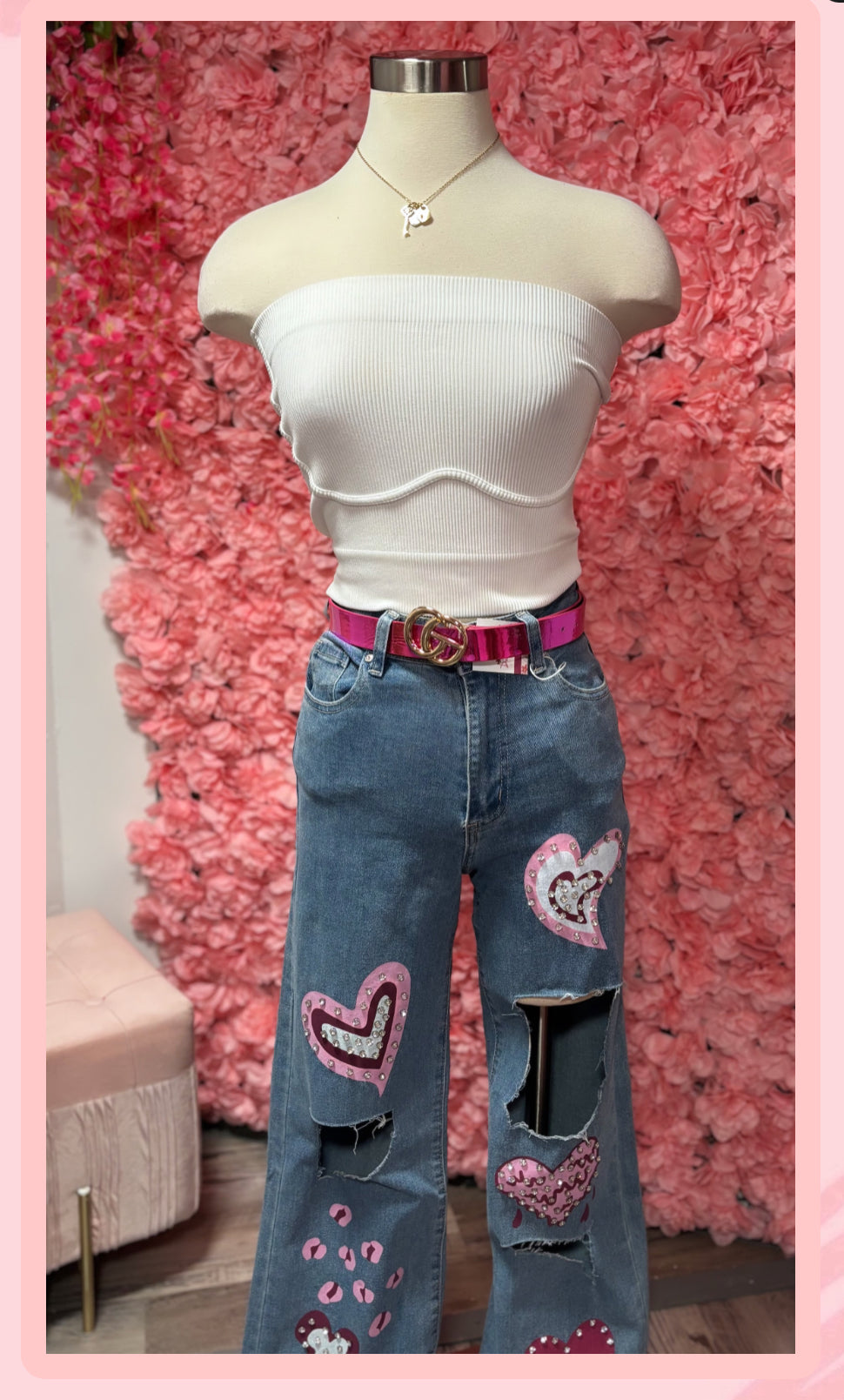 Heart Fashion Jeans