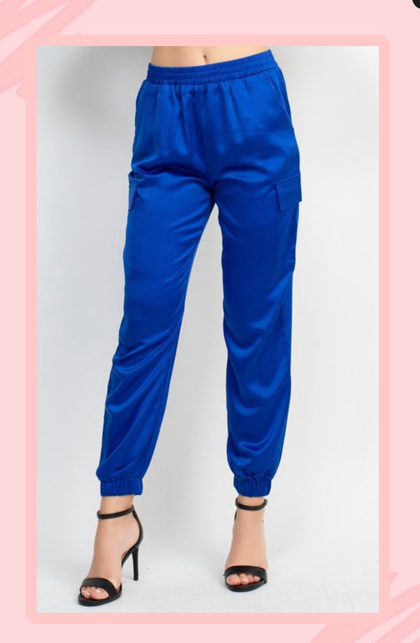 Royal Satin Jogger