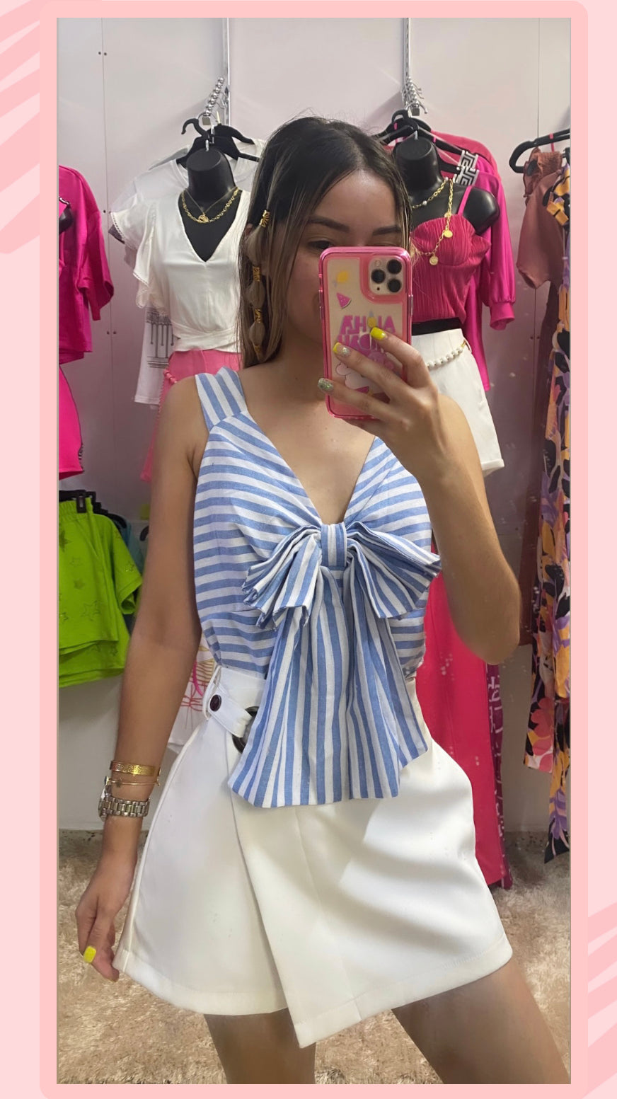 BLUE / WHITE TOP