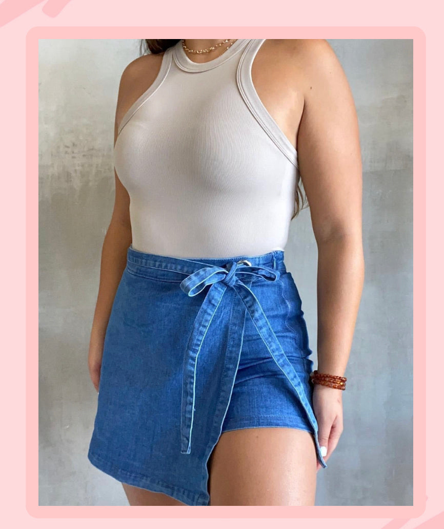 NEW DENIM SKORT
