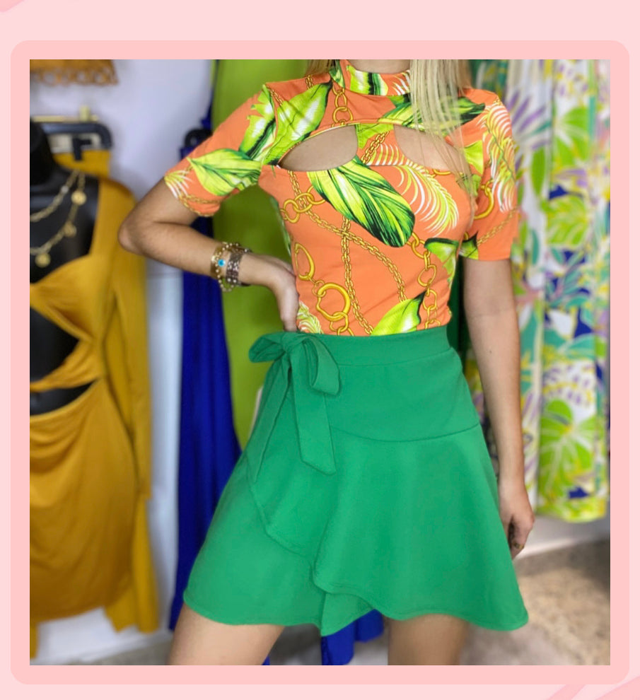 GREEN - SKORT