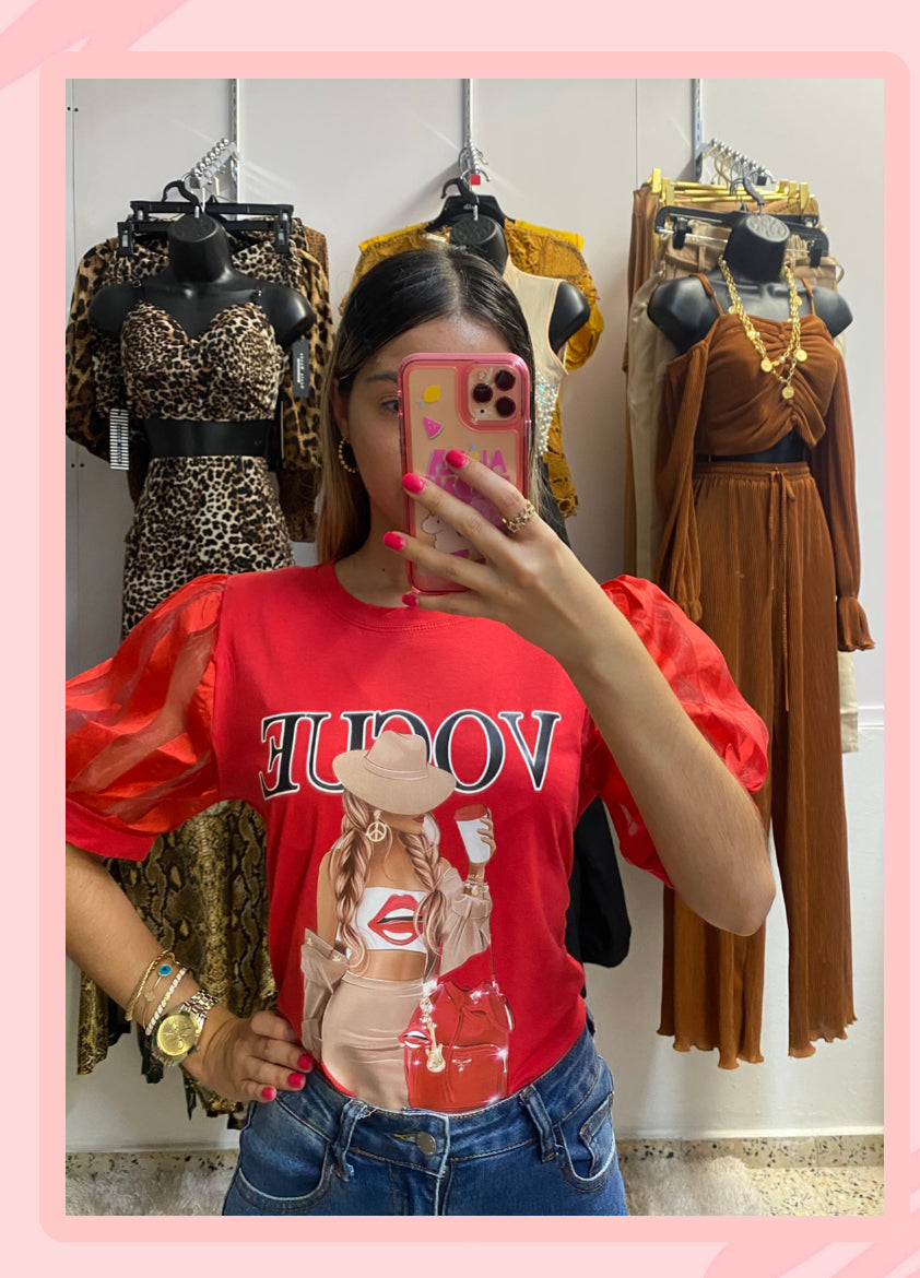 VOGUE RED TOP