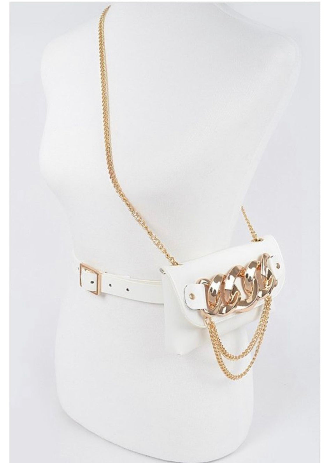 WHITE FANNY PACK/ CROSSBODY