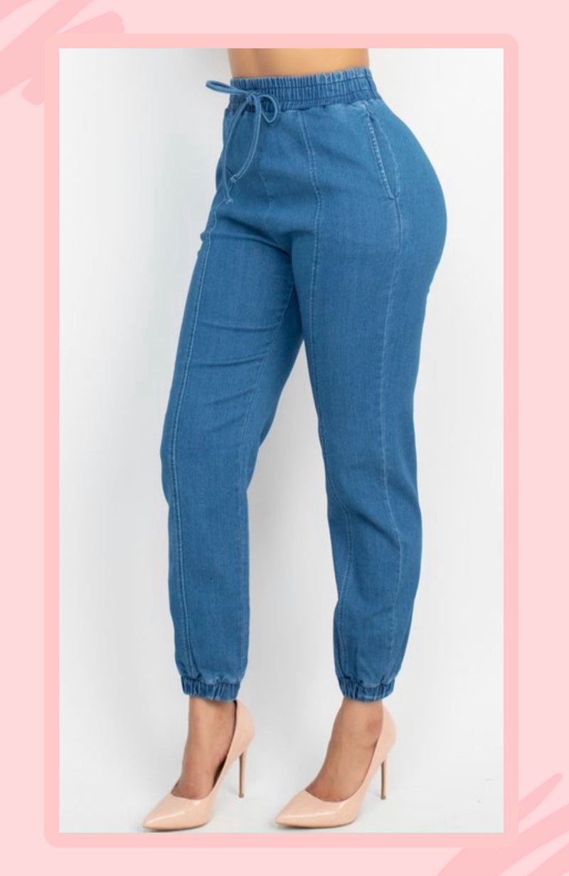 MEDIUM DENIM JOGGER