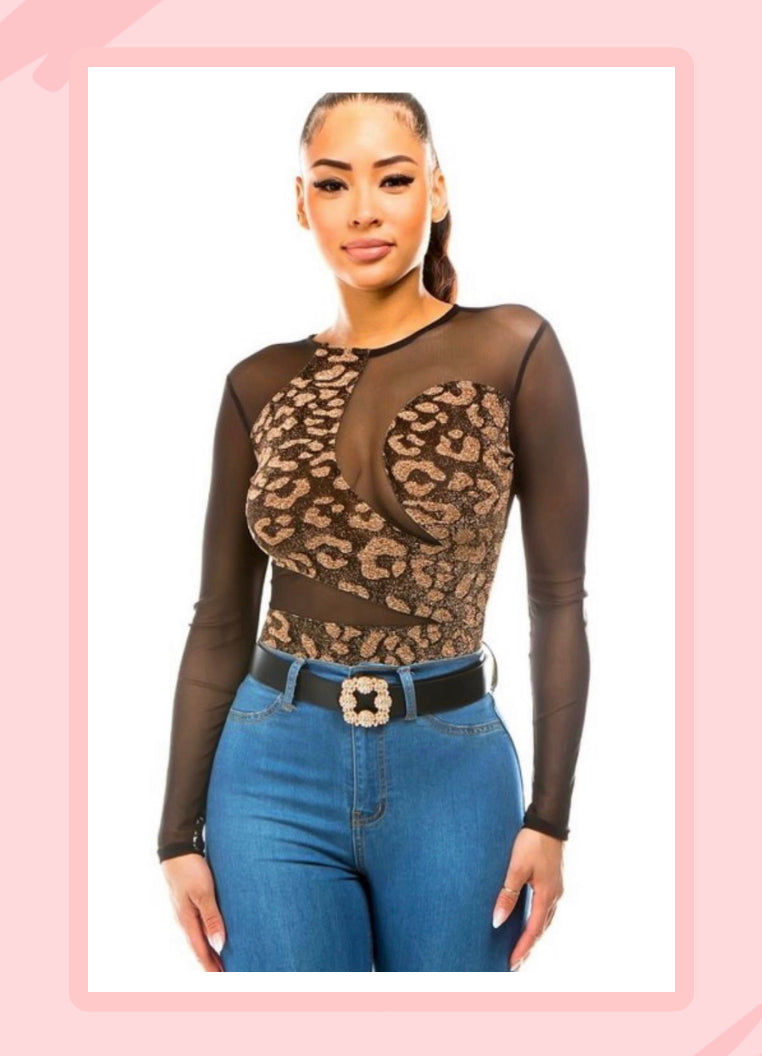 GOLD / BLACK BODYSUIT