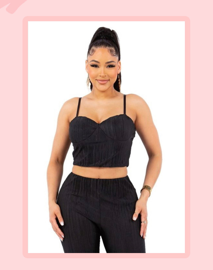 NEW BLACK BUSTIER