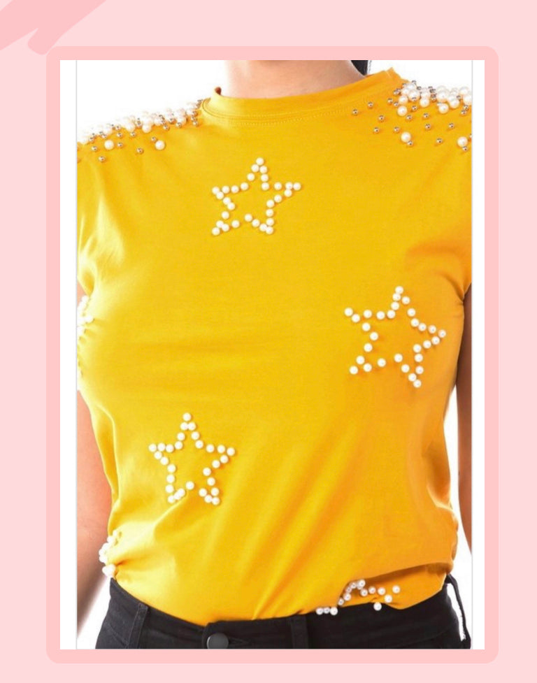 STAR MUSTARD TOP