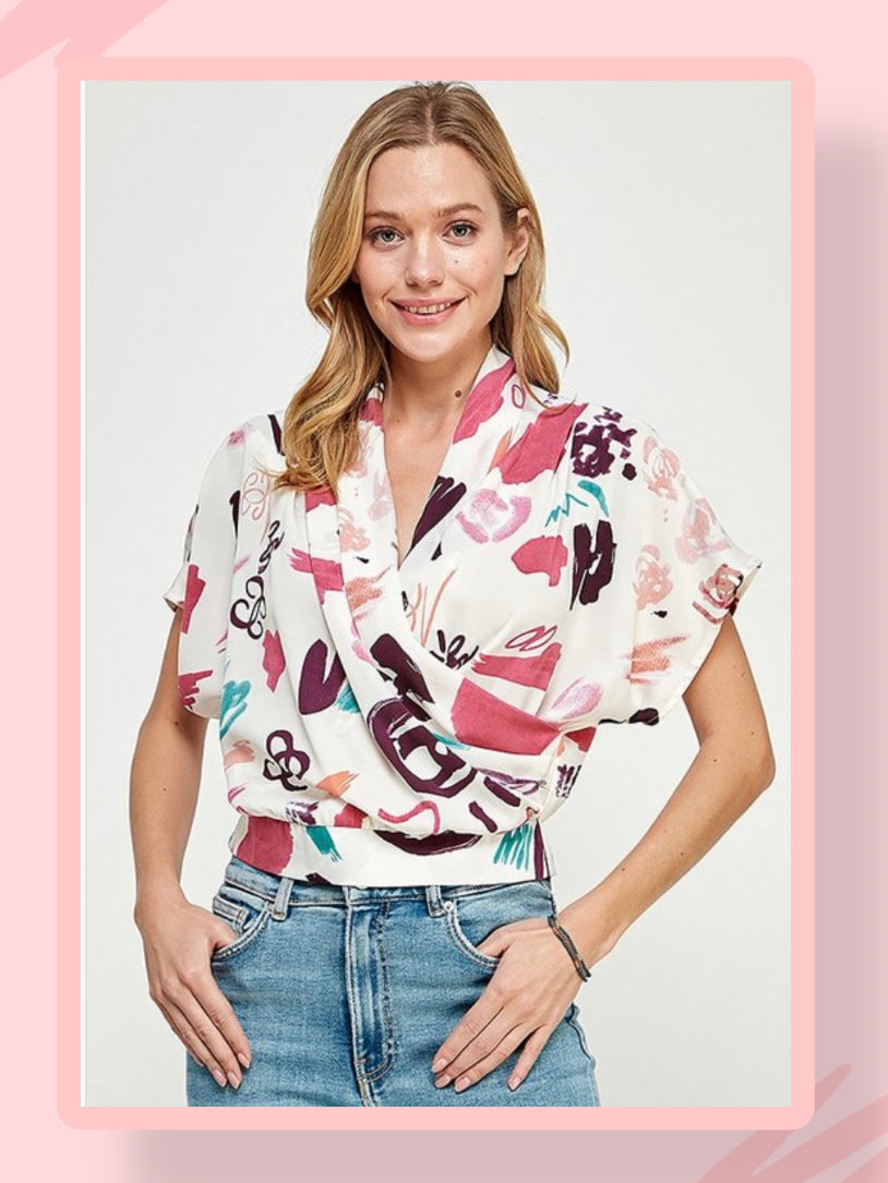 DOLMAN WRAP BLOUSE