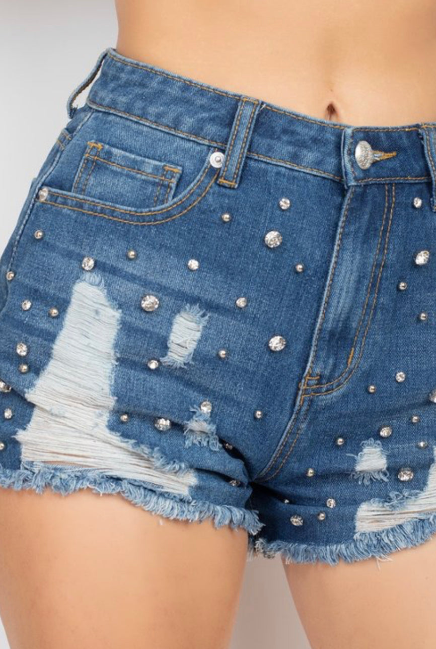 RHINESTONE SHORT