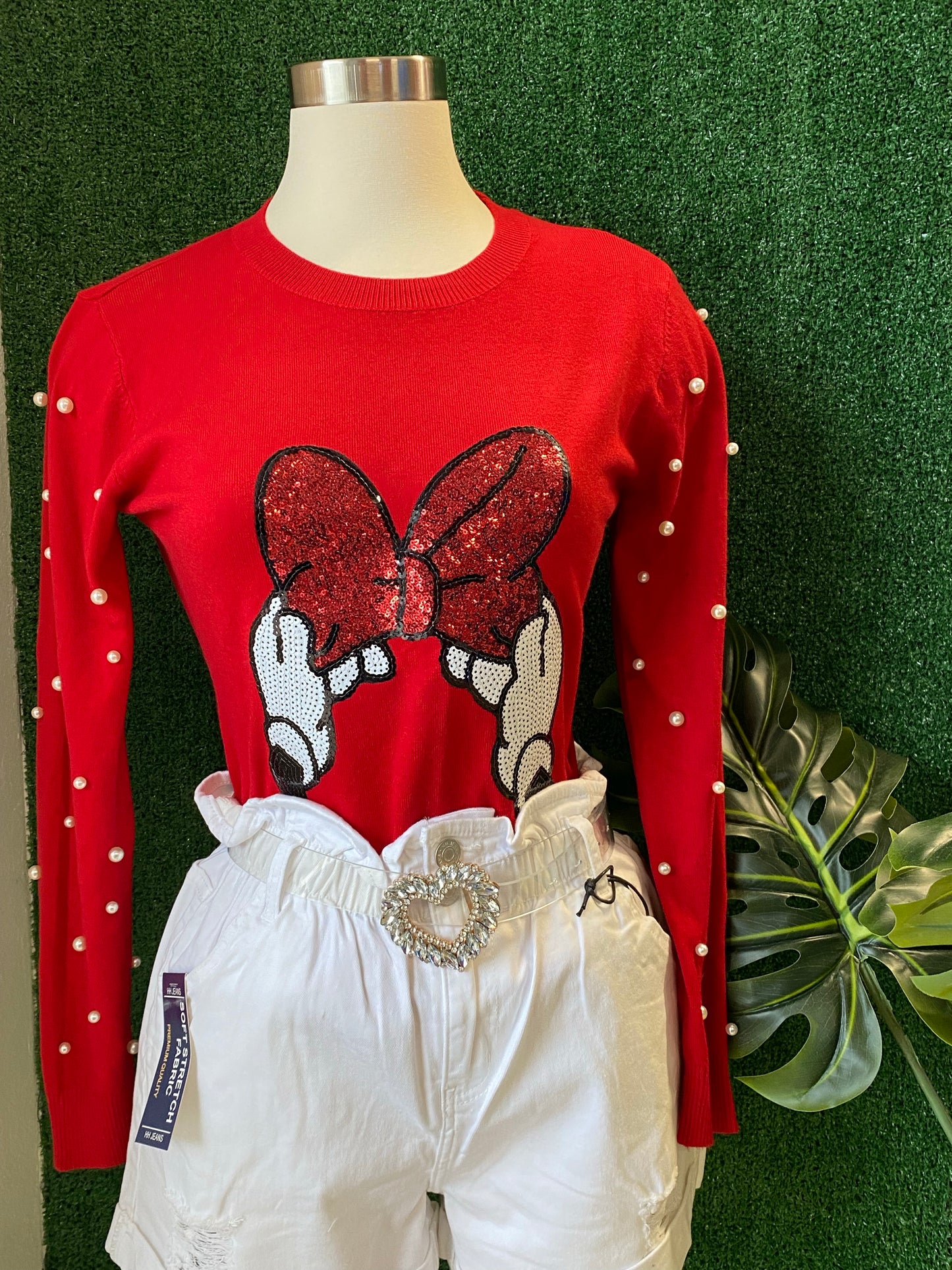 MINNIE RED SWEATER