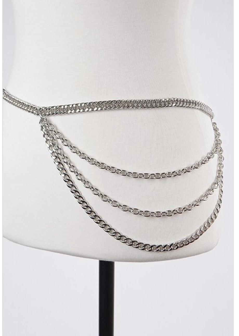 CHAIN SILVER BELT