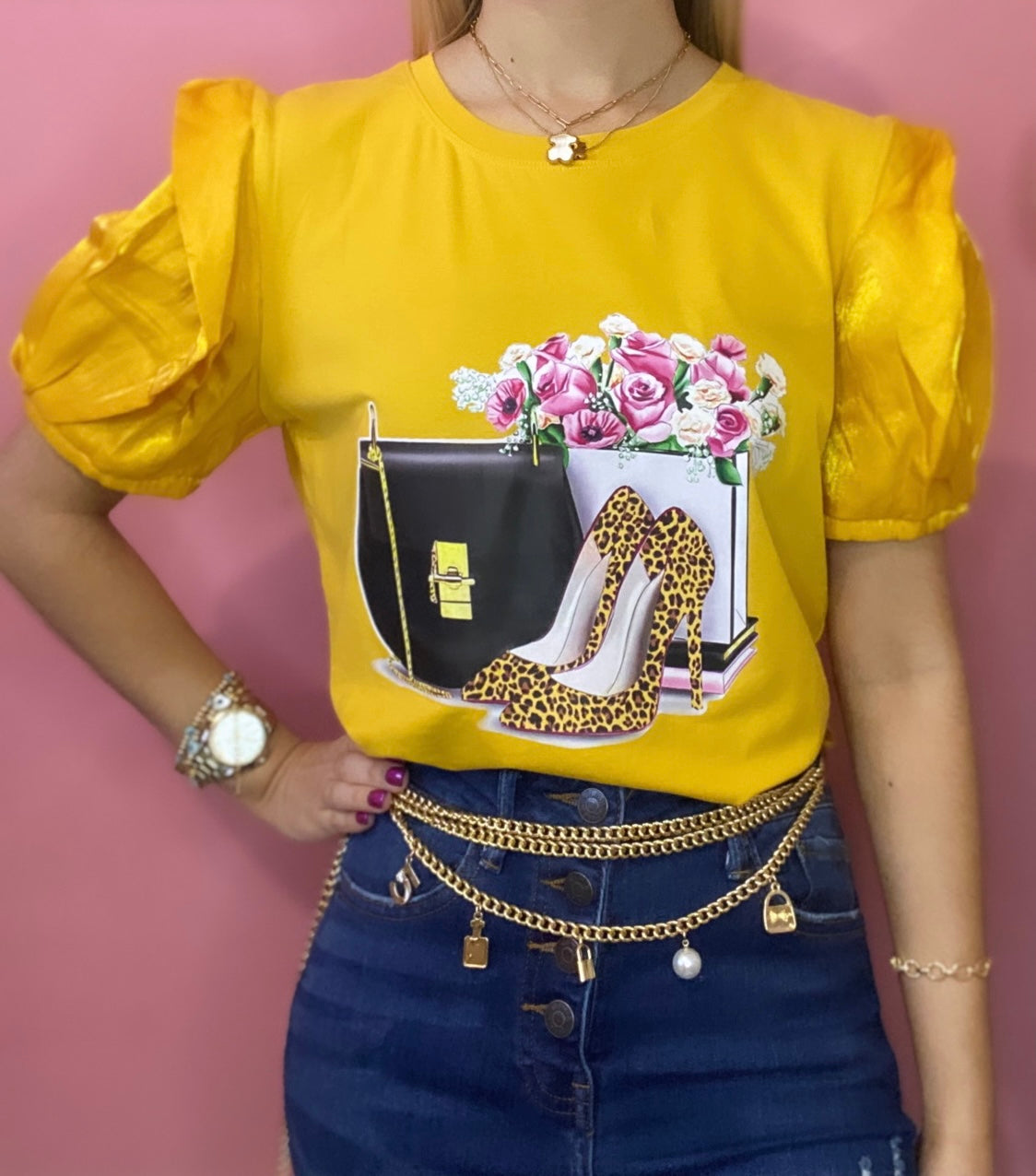 MUSTARD FASHION TOP