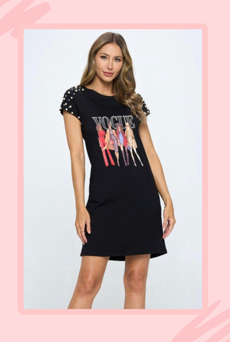 VOGUE BLACK DRESS