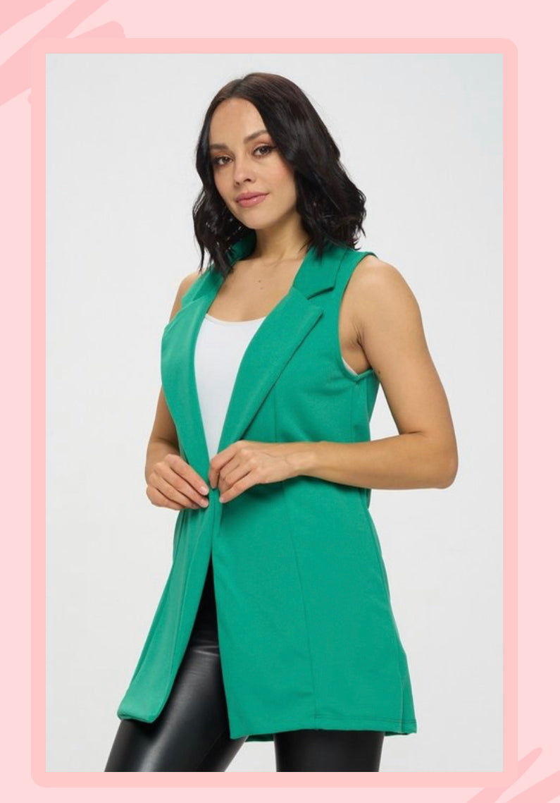 KELLY GREEN VEST