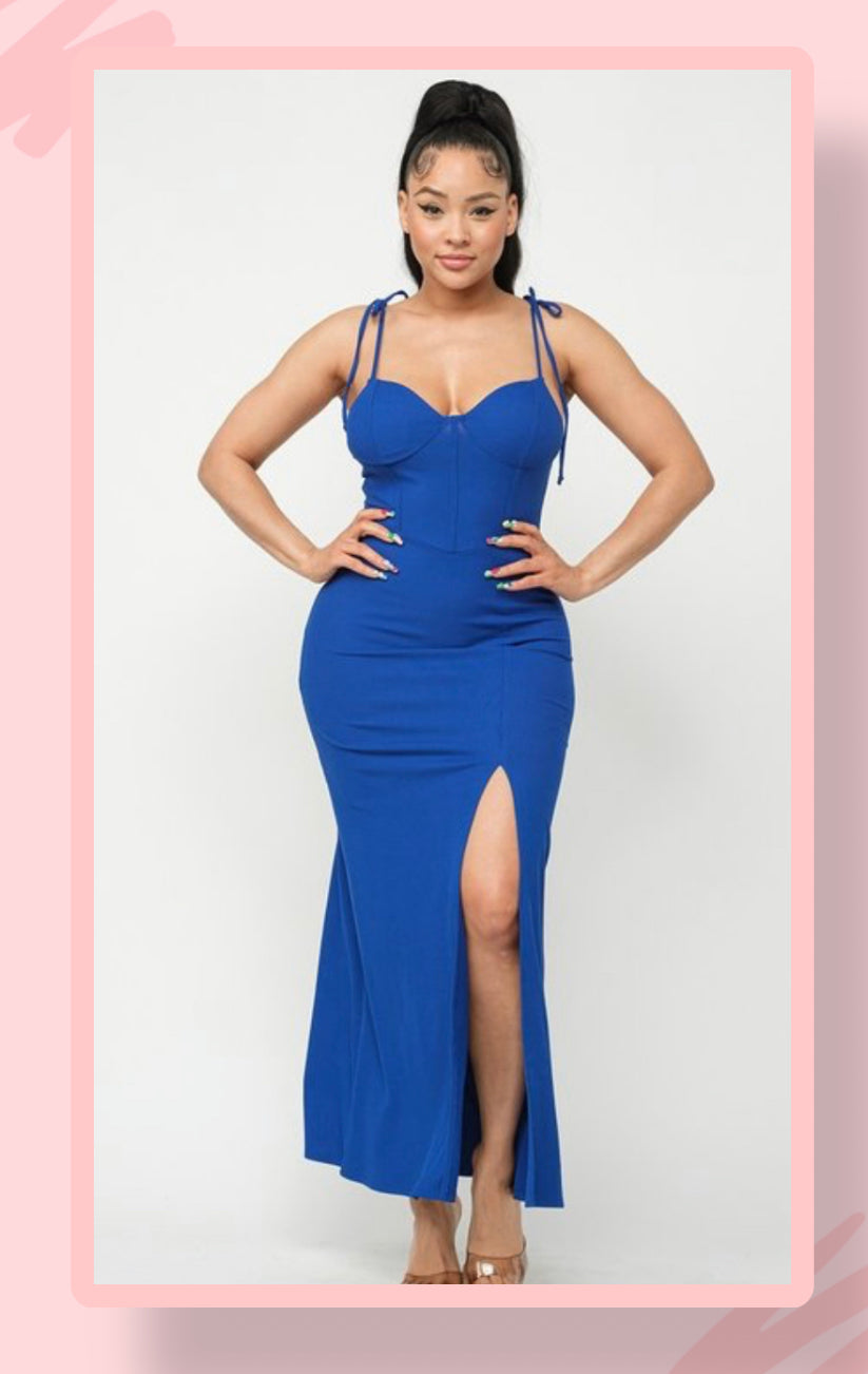 CORSET STYLE ROYAL DRESS