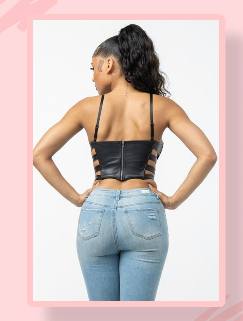 BLACK BUSTIER