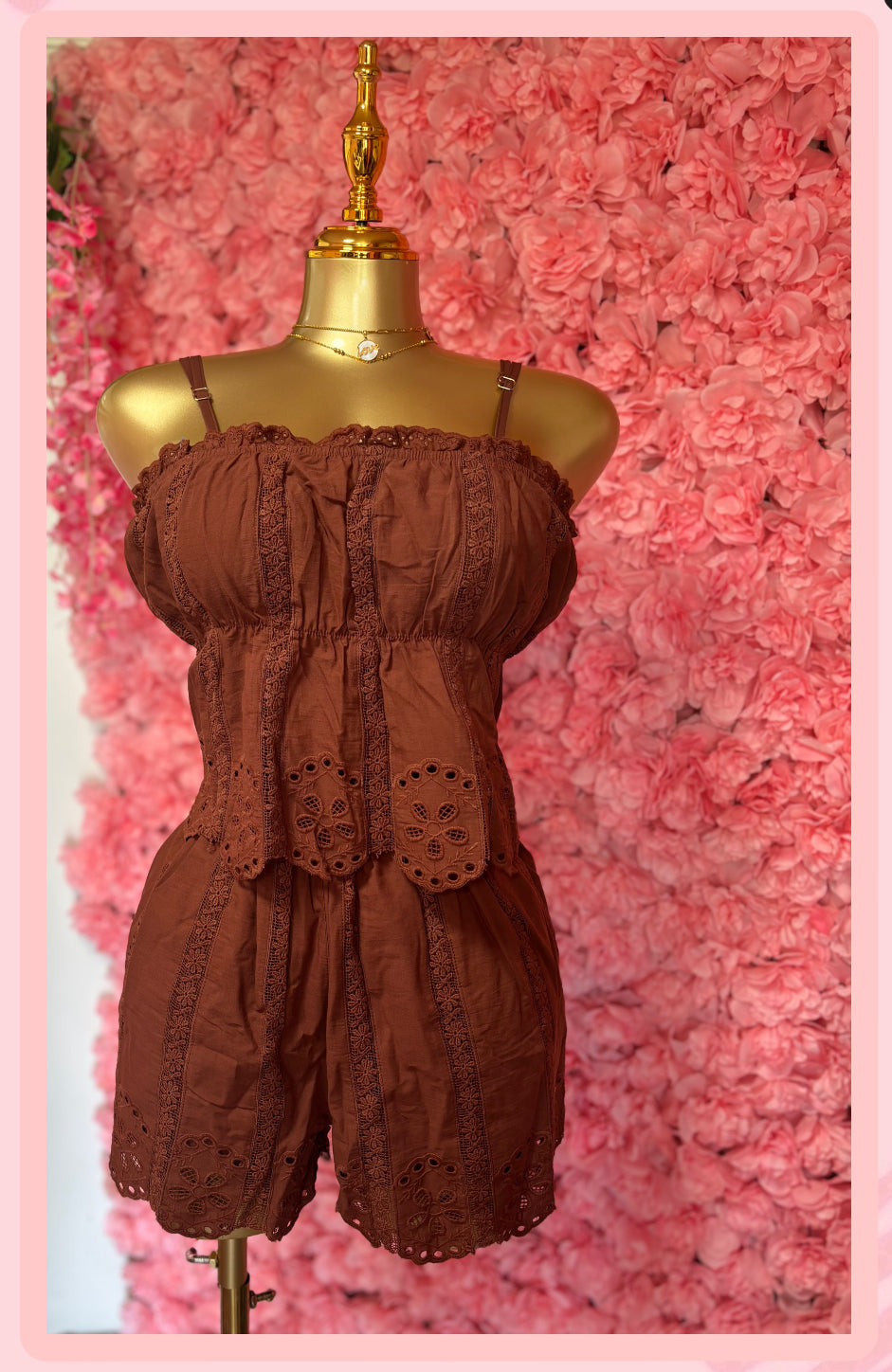 Embroidery Brown Set