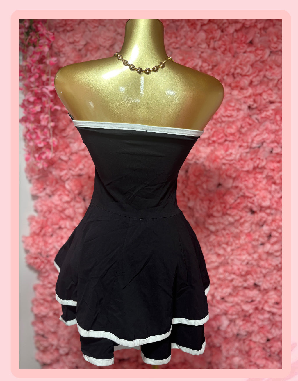 White-Black Romper