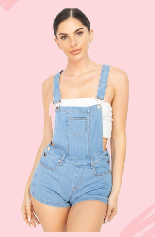 Medium Denim Overalls