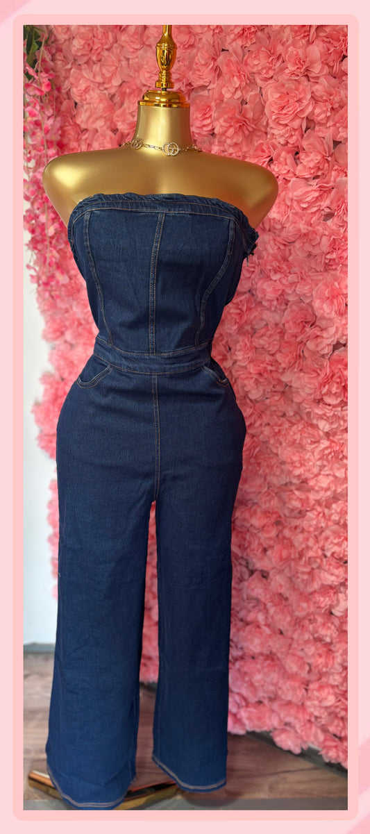 Dark Denim Jumpsuit