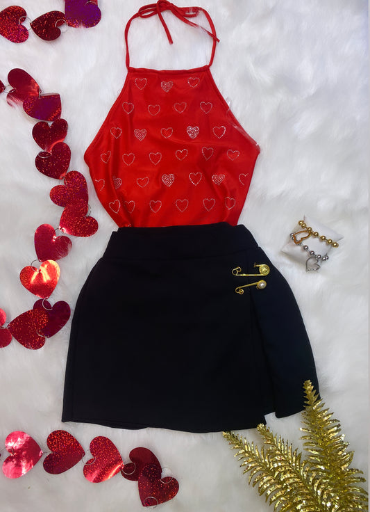 Heart Red Bodysuit