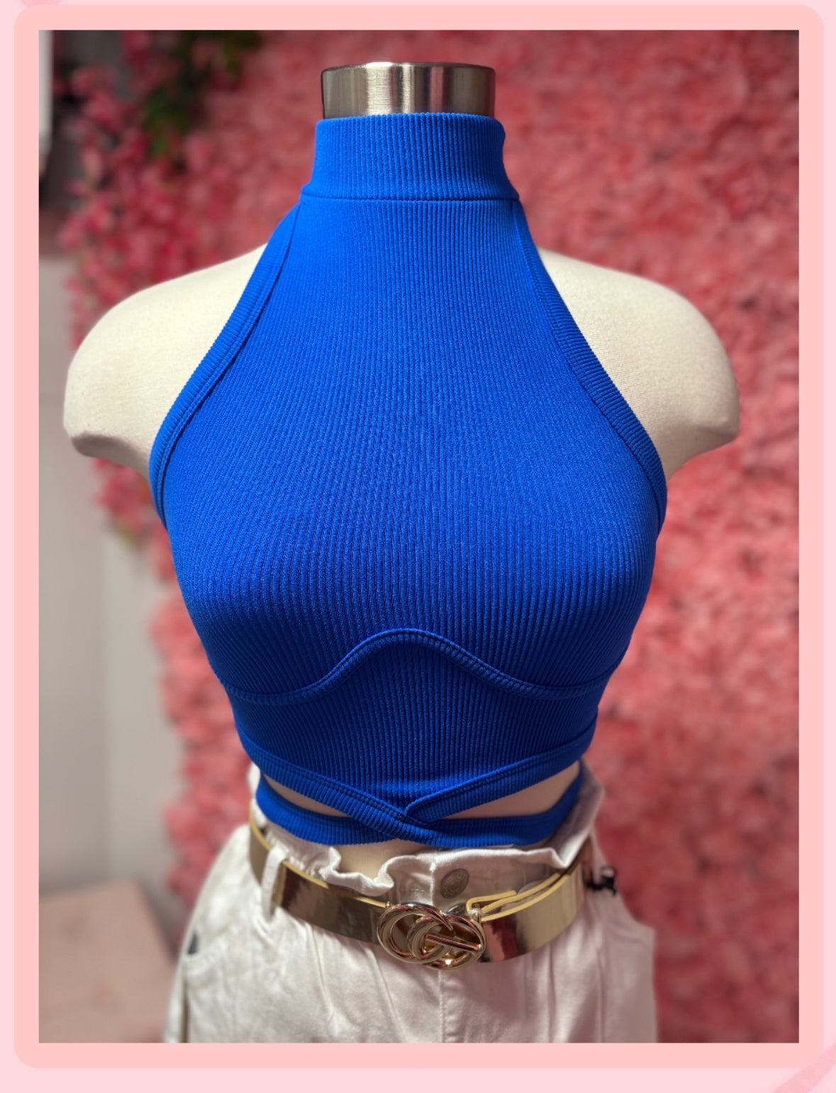 Royal Blue Crop Top