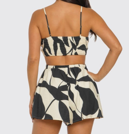 Monaco Blk Romper