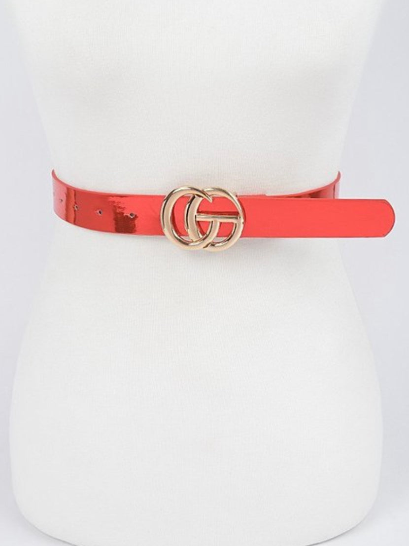 Red G Metalic Belt