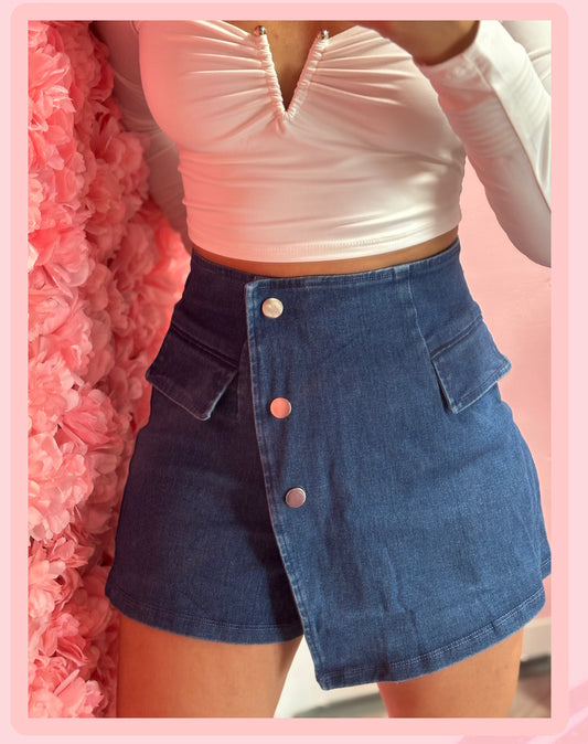 Denim Skort