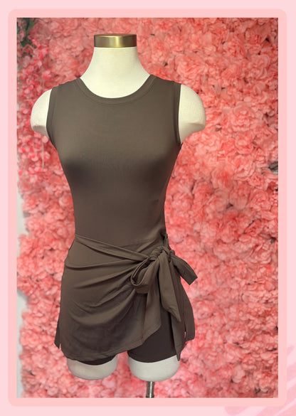 Cofee Skort Romper