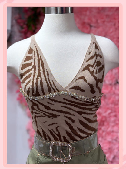 Animal Print Crop