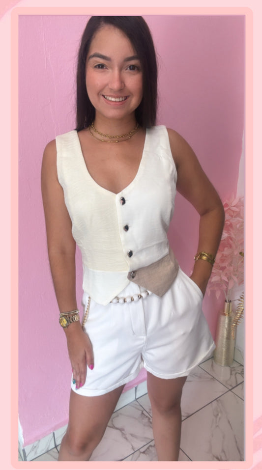 Neutral Vest Top