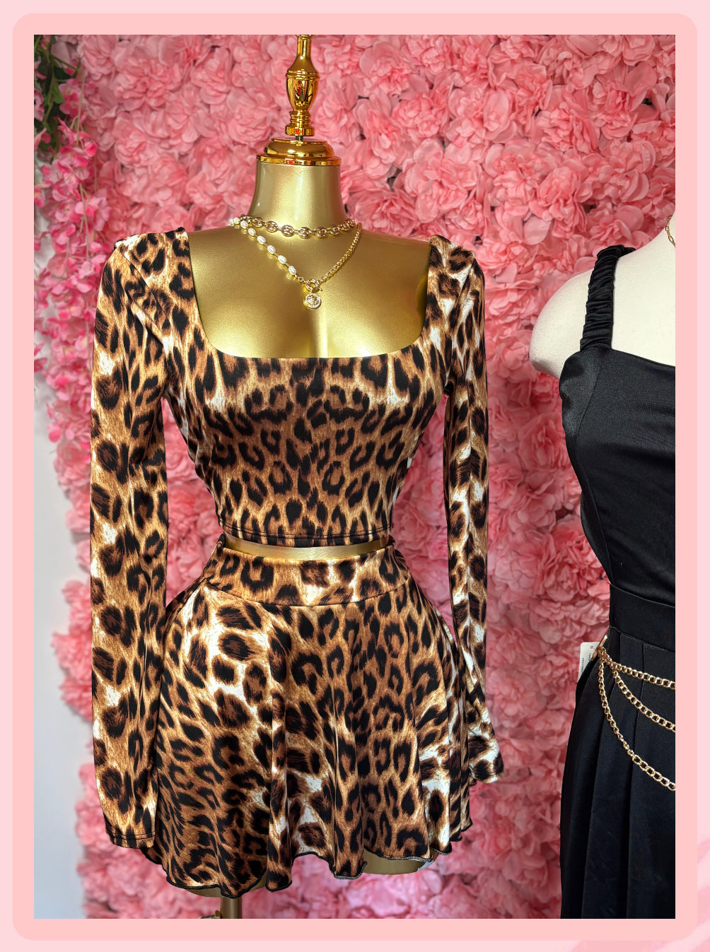 Animal Print Skort Set
