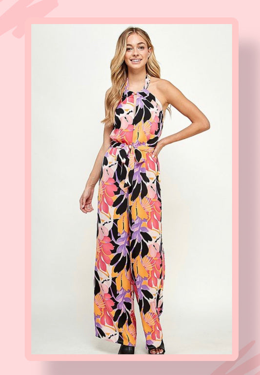 FLORAL MULTI JUMPSUIT