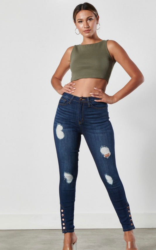 Ankle Skinny Vibrant Jeans