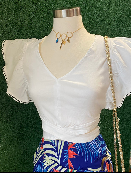 Ruffle Sleeve Top